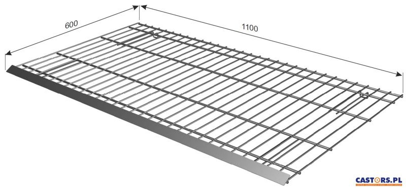 PÓŁKA DOLNA DO STOŁU EKSPOZYCYJNEGO 1200X600