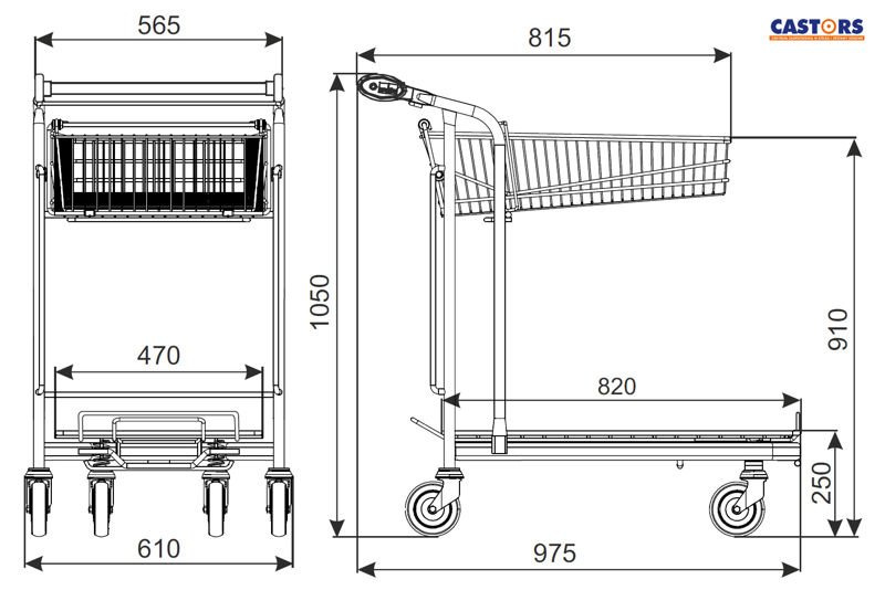 WÓZEK TRANSPORTOWY VARIO WTP-3 NA CHODNIKI RUCHOME