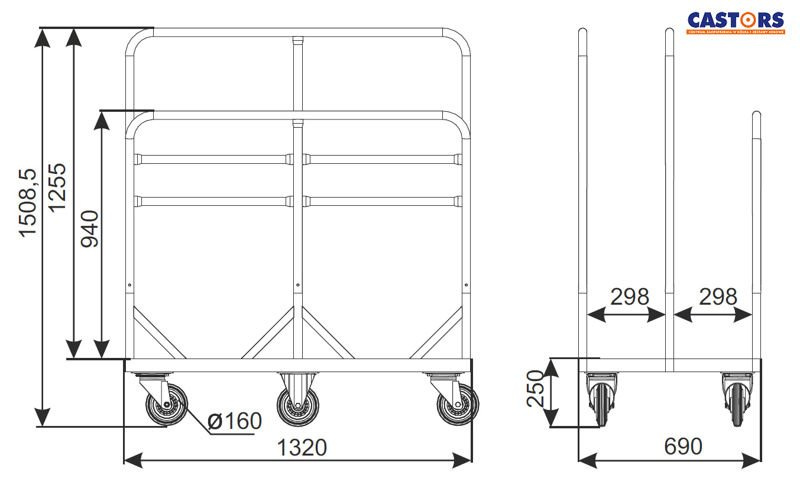 Wózek transportowy Carry WP3